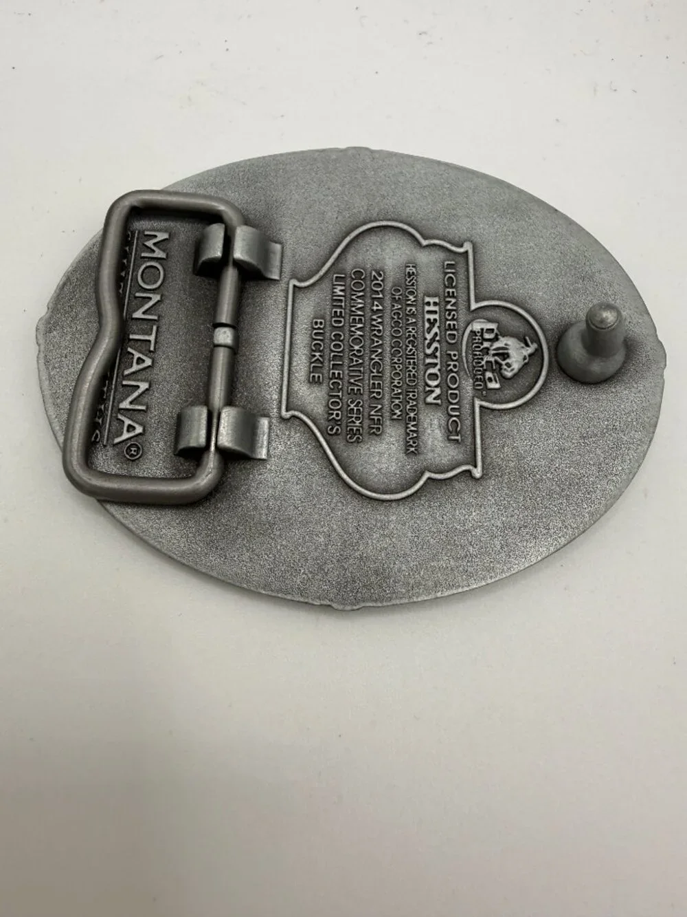 Vintage 2014 Hesston National Finals Junior Rodeo Belt Buckle